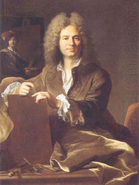 Hyacinthe Rigaud Portrait of Pierre Drevet (1663-1738), French engraver china oil painting image